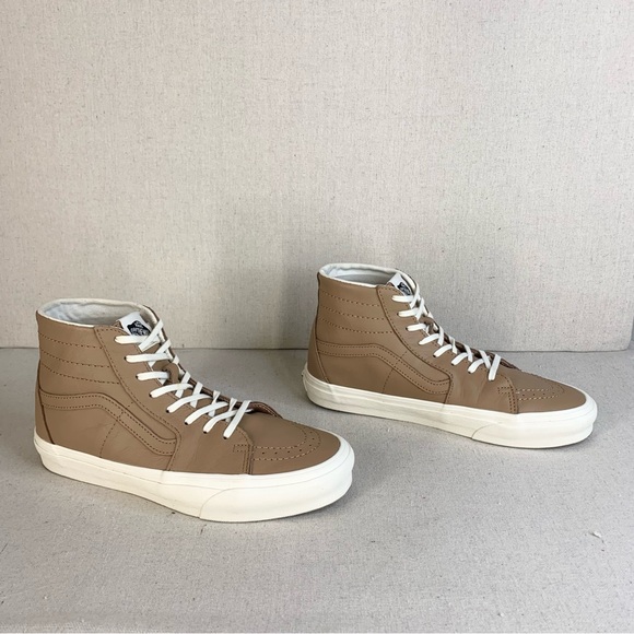 Vans - Off the Wall Sk8-Hi Tapered Soft Leather Hi-Top Sneakers - Size M8/W9.5 - Picture 8 of 16